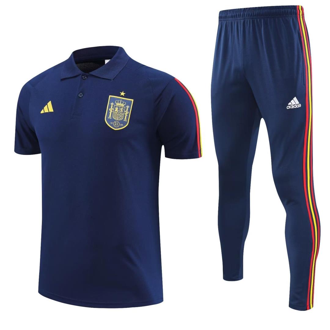 AAA Quality Spain 22/23 Navy Blue Training Kit Jerseys